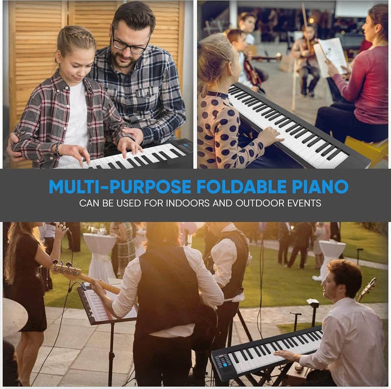 Pyle 88-Key Electric Piano Keyboard – Full Sized Bluetooth Enabled Keyboard with 28 Rhythms & Tones, Built-In Speaker, Sustain Pedal, Piano Bag, Portable Design, Ideal for Beginners and Professionals - Image 5